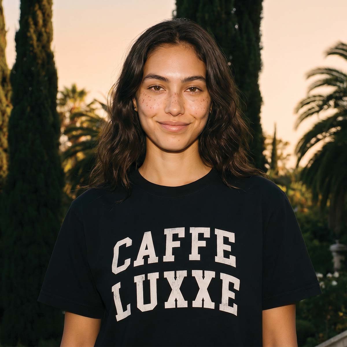 Caffe Luxxe Relaxed T-Shirt - Black