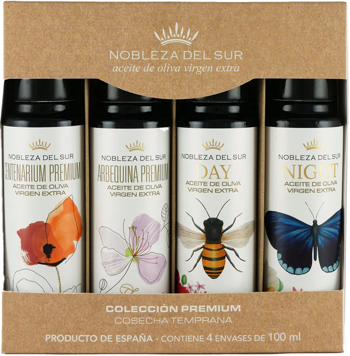 Nobleza del Sur Mini Olive Olive Gourmet Sampler Gift Set - 4 Bottles