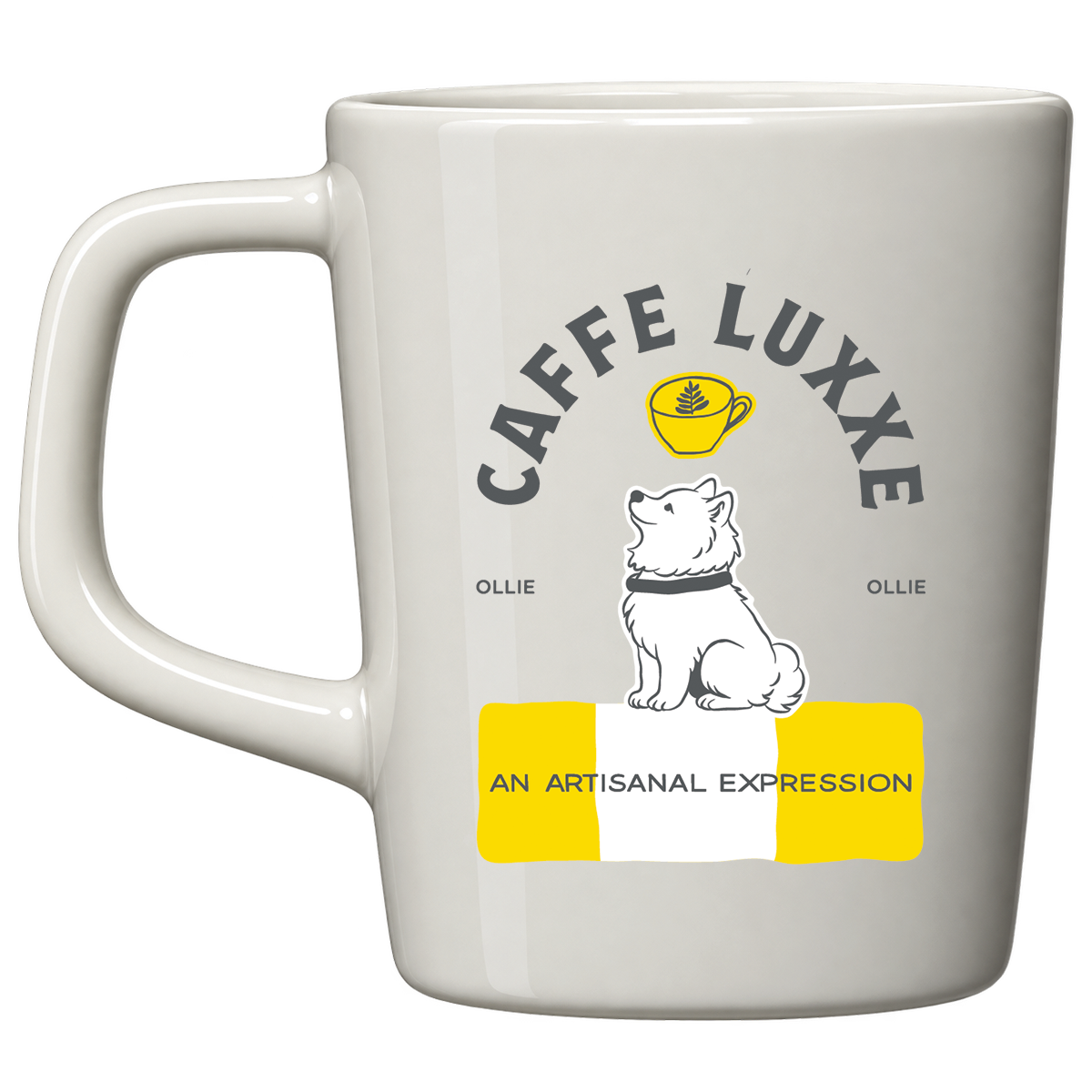 Caffe Luxxe 11oz Moka Mug Grey - Ollie's 10th Birthday Celebration Coffee Tools Caffe Luxxe