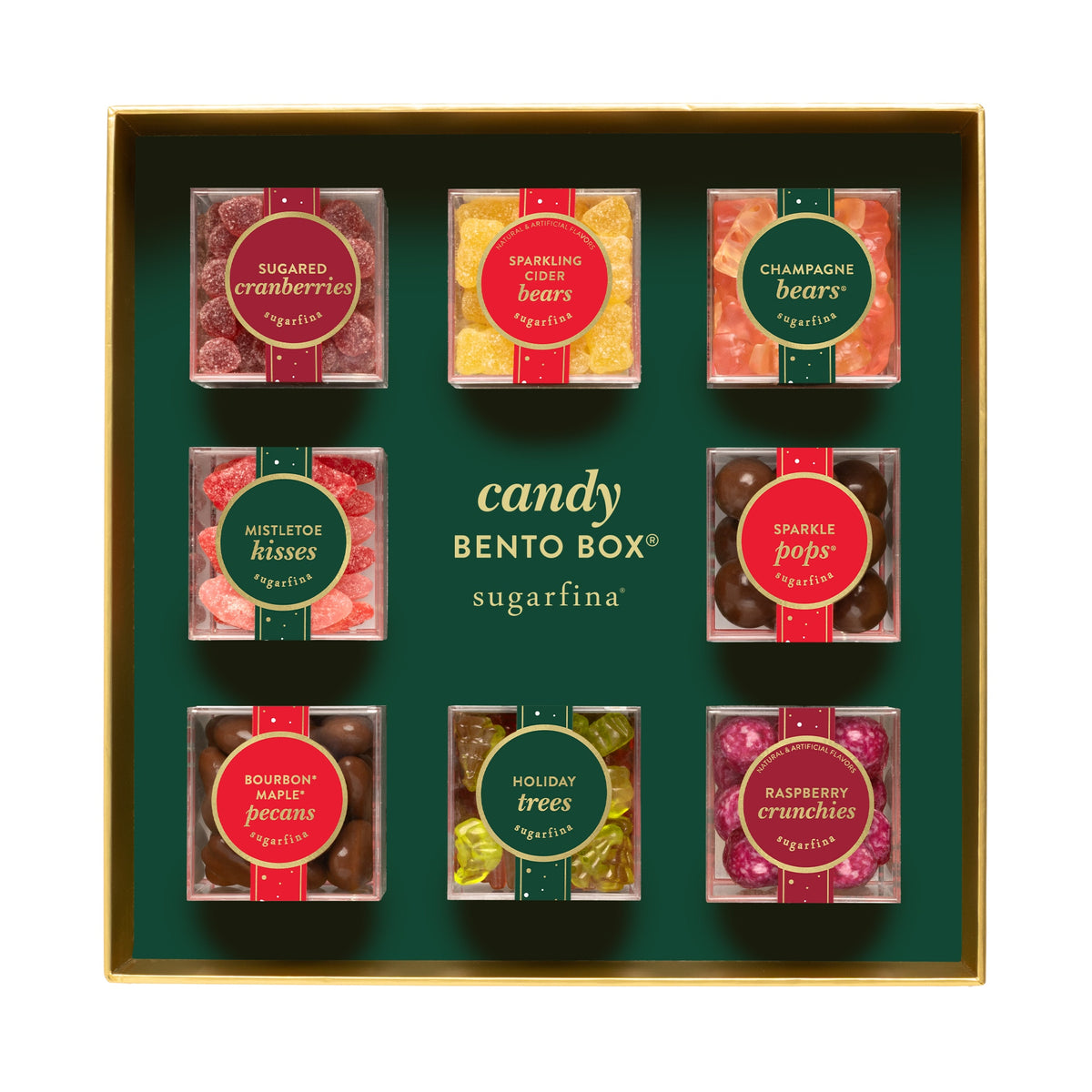 Sugarfina Happy Holidays 8 Piece Candy Bento Box