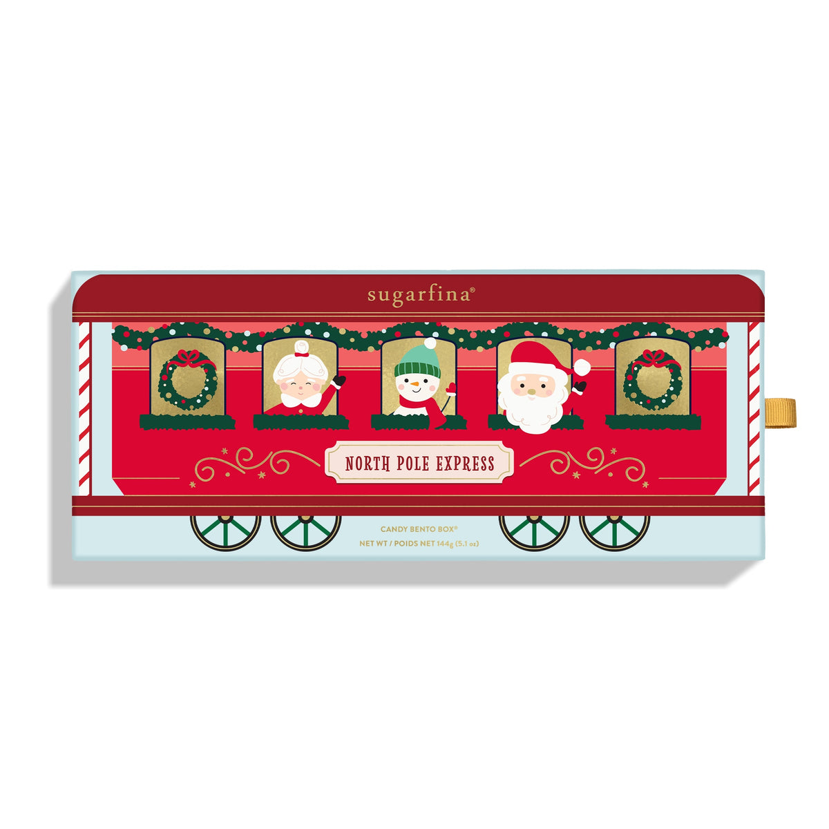 Sugarfina Santa and Friends 3 Piece Candy Bento Box