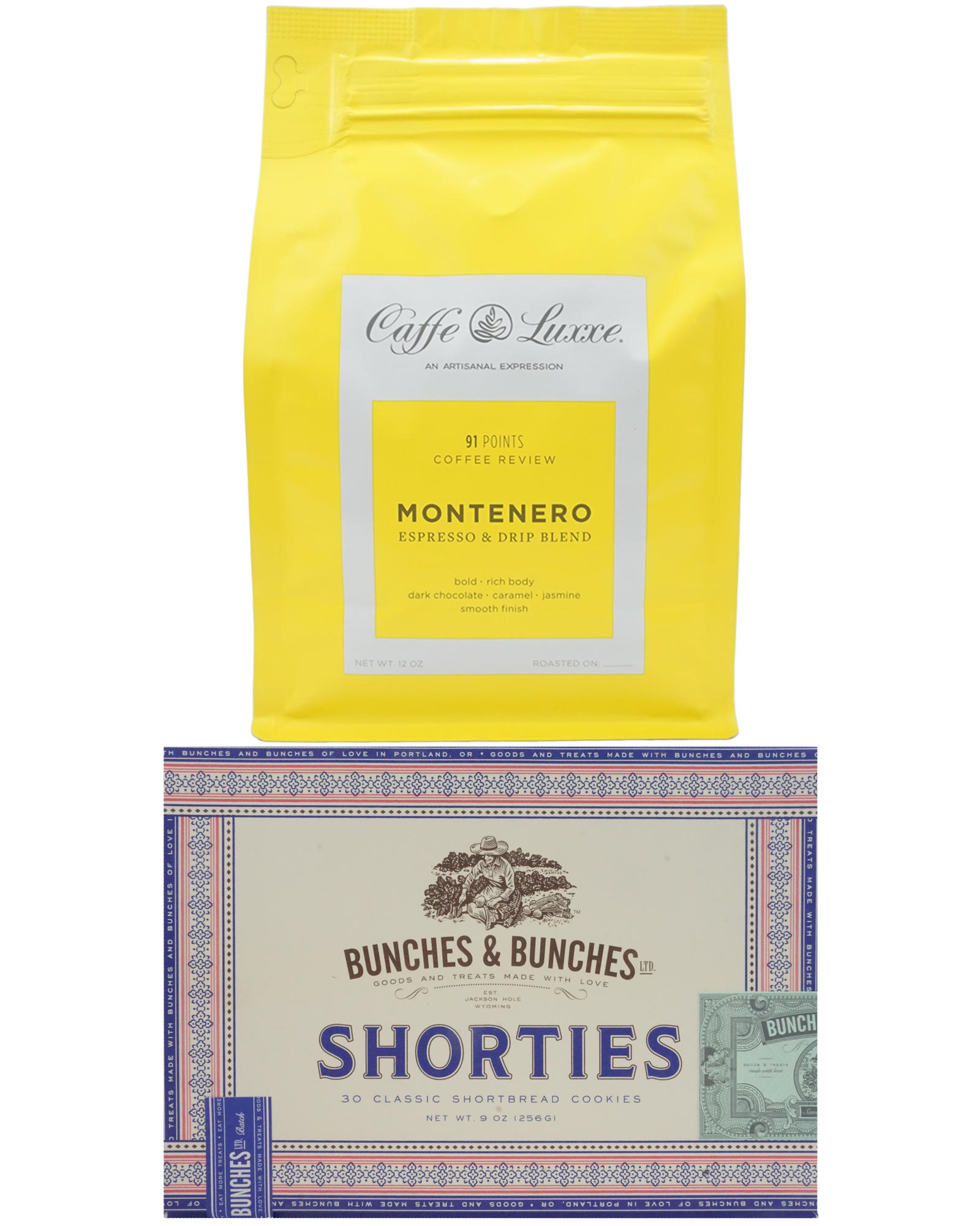 Montenero with Shorties Bundle Gift Bundle Bunches & Bunches + Caffe Luxxe   